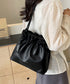 ギャザートートバッグ フリル肩掛けバッグ 手提げバッグ レディースおしゃれかばん フェイクレザーミニトート 大人女子上品かばん オフィスカジュアルハンドバッグ通勤 TZM-337