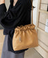 ギャザートートバッグ フリル肩掛けバッグ 手提げバッグ レディースおしゃれかばん フェイクレザーミニトート 大人女子上品かばん オフィスカジュアルハンドバッグ通勤 TZM-337