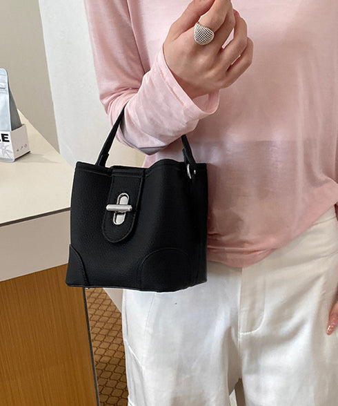 バケットバッグポーチ付きショルダーバッグ 大人可愛いミニハンドバッグ オフィスカジュアル上品斜め掛けバッグ 通勤通学フェミニン肩掛けカバン高見えレザー調ミニトート TZM-342