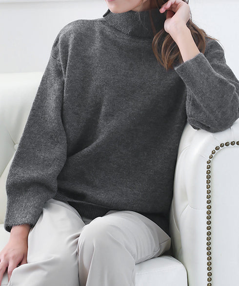 タートルネックニット レディース 秋冬服 ハイネック セーター あたたか 長袖 ニットトップス 無地 シンプル 大人カジュアル ニットソー オルチャン人気セーター WANGYUE-035