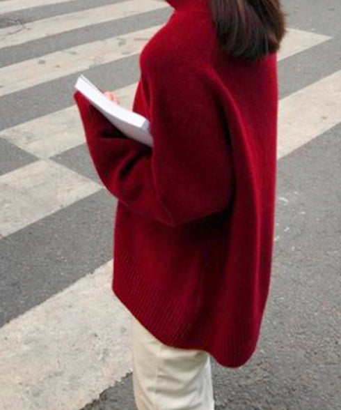 タートルネックニット レディース 秋冬服 ハイネック セーター あたたか 長袖 ニットトップス 無地 シンプル 大人カジュアル ニットソー オルチャン人気セーター WANGYUE-035