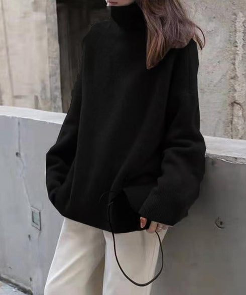 タートルネックニット レディース 秋冬服 ハイネック セーター あたたか 長袖 ニットトップス 無地 シンプル 大人カジュアル ニットソー オルチャン人気セーター WANGYUE-035