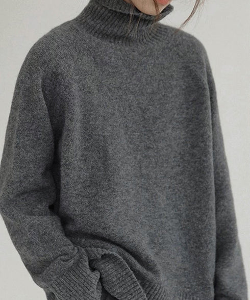 タートルネックニット レディース 秋冬服 ハイネック セーター あたたか 長袖 ニットトップス 無地 シンプル 大人カジュアル ニットソー オルチャン人気セーター WANGYUE-035