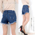 デニム ショートパンツ レディース デニム ショートパンツ レディース ダメージ ジーンズ クラッシュショートパンツ ヴィンテージ デニム 短パン XIUH-001