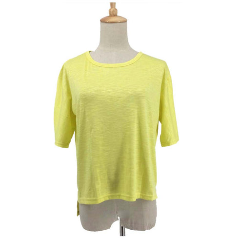 tシャツ レディース 半袖 カットソー tシャツ レディース 半袖 カットソー ラウンドネック 無地 トップス シンプル XYK-012