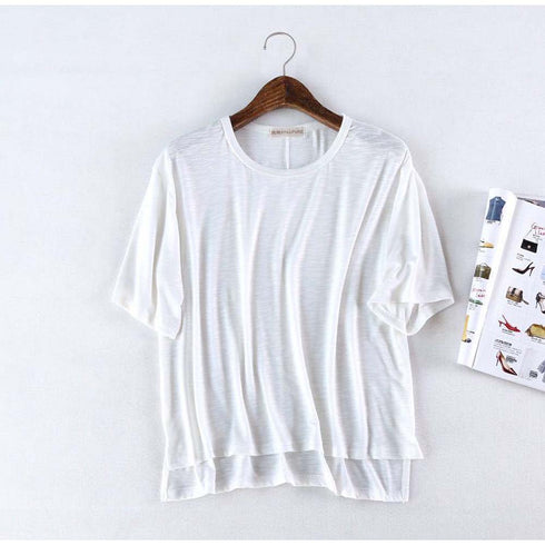 tシャツ レディース 半袖 カットソー tシャツ レディース 半袖 カットソー ラウンドネック 無地 トップス シンプル XYK-012
