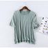 tシャツ レディース 半袖 カットソー tシャツ レディース 半袖 カットソー ラウンドネック 無地 トップス シンプル XYK-012