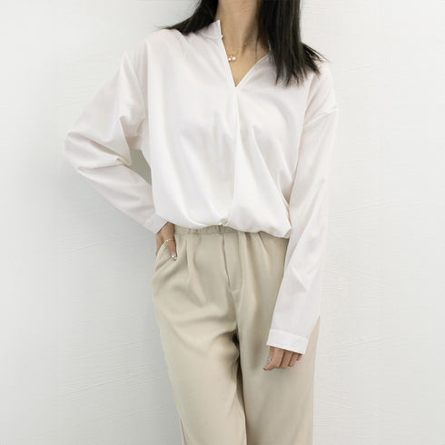 シャツブラウス レディース 大きいサイズ 春夏 スキッパーブラウス オフィスカジュアルトップス 七分袖 ブラウス 20代 30代 40代 ZHUIMR-002