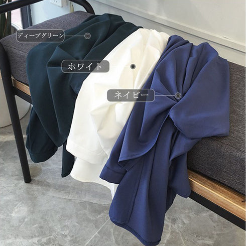 シャツブラウス レディース 大きいサイズ 春夏 スキッパーブラウス オフィスカジュアルトップス 七分袖 ブラウス 20代 30代 40代 ZHUIMR-002