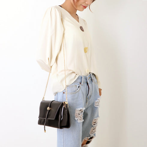 スキッパー ブラウス レディース スキッパー ブラウス レディース Vネックシャツ ランタンスリーブ 長袖 シャツブラウス 着やせ プルオーバー オフィス ZHUIMR-043