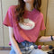 ロゴTシャツ レディース 半袖 ロゴTシャツ レディース 半袖 カットソー 春夏 トップス ラウンドネック カジュアル コットン tシャツ ロゴプリント ZHUIMR-065