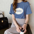 ロゴTシャツ レディース 半袖 ロゴTシャツ レディース 半袖 カットソー 春夏 トップス ラウンドネック カジュアル コットン tシャツ ロゴプリント ZHUIMR-065
