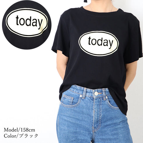 ロゴTシャツ レディース 半袖 ロゴTシャツ レディース 半袖 カットソー 春夏 トップス ラウンドネック カジュアル コットン tシャツ ロゴプリント ZHUIMR-065