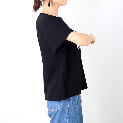 ロゴTシャツ レディース 半袖 ロゴTシャツ レディース 半袖 カットソー 春夏 トップス ラウンドネック カジュアル コットン tシャツ ロゴプリント ZHUIMR-065