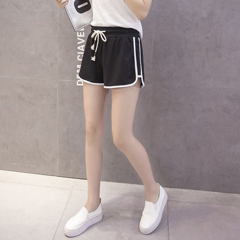 ショートパンツ レディース ショートパンツ レディース サイドライン 短パン カジュアル ホットパンツ 夏 スウェットパンツ フィットネス ZHUIMR-072