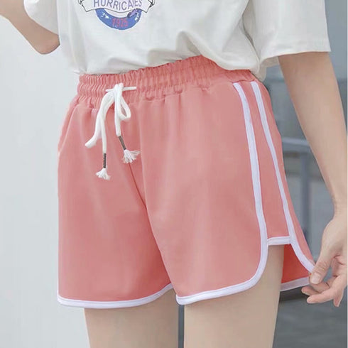 ショートパンツ レディース ショートパンツ レディース サイドライン 短パン カジュアル ホットパンツ 夏 スウェットパンツ フィットネス ZHUIMR-072