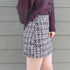ツイード スカート レディース ツイード スカート レディース ショート丈 チェック柄 台形スカート ハイウエス Aライン タイトスカート 大人可愛い ZHUIMR-089