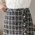 ツイード スカート レディース ツイード スカート レディース ショート丈 チェック柄 台形スカート ハイウエス Aライン タイトスカート 大人可愛い ZHUIMR-089