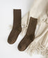 リブソックス レディース ミドル丈 靴下 無地綿混ソックス シンプル 通学靴下 レトロ カラーソックス カラバリ靴下 蒸れない カジュアルクルーソックス 春夏秋冬 ZUSH-001
