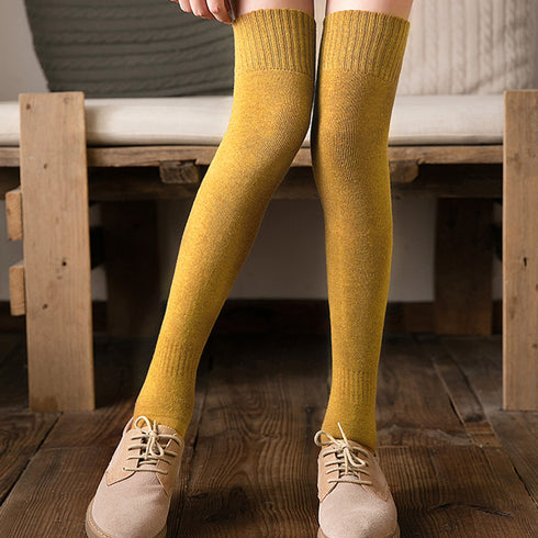 ハイソックス レディース ハイソックス レディース 暖かいソックス 膝上 靴下 レディース おしゃれ 靴下 ニーハイ コットン ZUZY-001