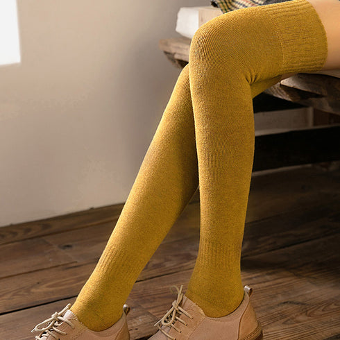 ハイソックス レディース ハイソックス レディース 暖かいソックス 膝上 靴下 レディース おしゃれ 靴下 ニーハイ コットン ZUZY-001