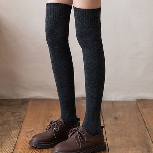 ハイソックス レディース ハイソックス レディース 暖かいソックス 膝上 靴下 レディース おしゃれ 靴下 ニーハイ コットン ZUZY-001