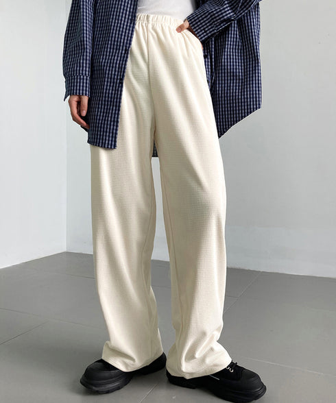 ワイドパンツ ウエストゴムイージーパンツ レディース ゆったり ストレートパンツ カジュアル ルーズパンツ 秋冬 ロングパンツ リラックス ウエア AMYX-86050