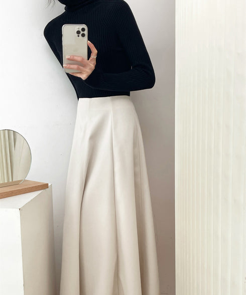 フレアスカート レディース ハイウエスト ロング丈 Aラインスカート 高見え ボトムス オフィスカジュアル おしゃれ フェミニンスカート AMCYH-82002