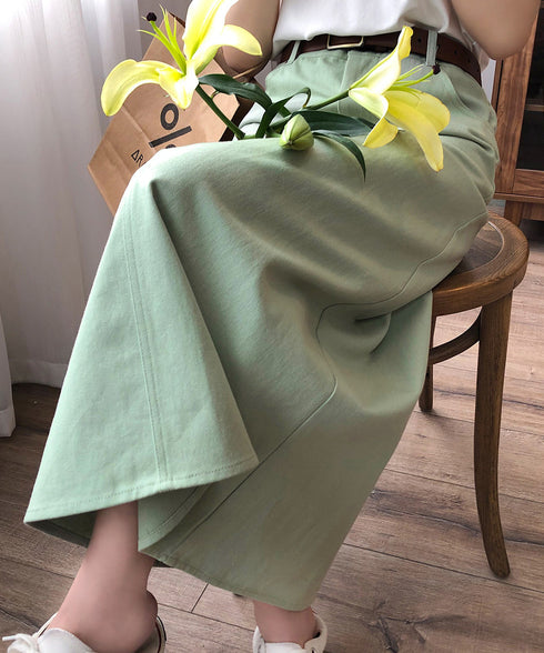 デニムスカート レディース スリット カジュアル タイトスカート ハイウエスト おしゃれ 無地ロングスカート 体型カバー 韓国ファッション AMYS-1028