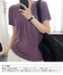 半袖 Tシャツ レディース シンプル カジュアル カットソー 無地 サマーtシャツ 着やせ おしゃれ 夏服 大人 AMYX-86009