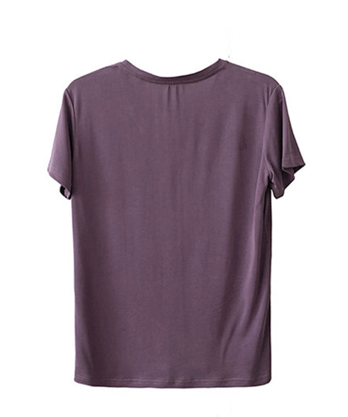 半袖 Tシャツ レディース シンプル カジュアル カットソー 無地 サマーtシャツ 着やせ おしゃれ 夏服 大人 AMYX-86009