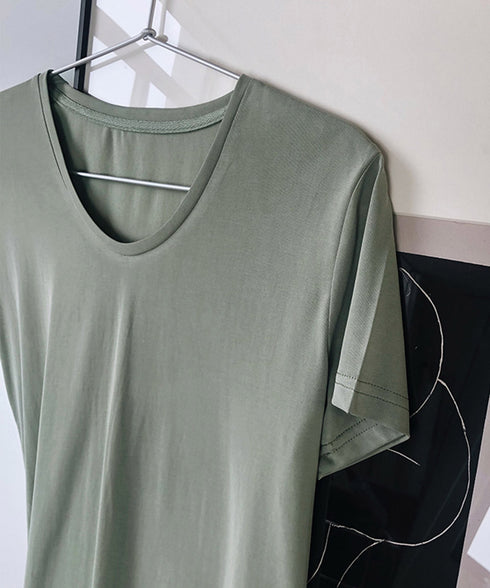 半袖 Tシャツ レディース シンプル カジュアル カットソー 無地 サマーtシャツ 着やせ おしゃれ 夏服 大人 AMYX-86009