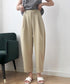 テーパードパンツ タックパンツ ゆったり 美脚シルエット アンクル丈 パンツ オフィスカジュアル 夏 レディース イージーパンツ AMYX-86012