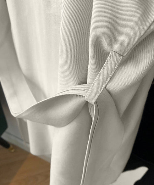 韓国 トレンチコート ハーフ丈レディース 秋服コーディガン 薄手 ライトアウター 高みえ おしゃれ ウエストベルト トップス30代40代50代 AMYX-86035