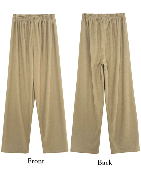ワイドパンツ ウエストゴムイージーパンツ レディース ゆったり ストレートパンツ カジュアル ルーズパンツ 秋冬 ロングパンツ リラックス ウエア AMYX-86050