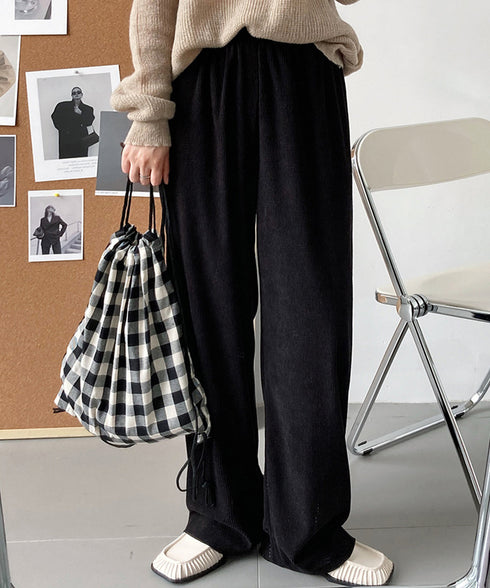 ワイドパンツ ウエストゴムイージーパンツ レディース ゆったり ストレートパンツ カジュアル ルーズパンツ 秋冬 ロングパンツ リラックス ウエア AMYX-86050