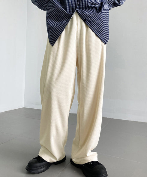 ワイドパンツ ウエストゴムイージーパンツ レディース ゆったり ストレートパンツ カジュアル ルーズパンツ 秋冬 ロングパンツ リラックス ウエア AMYX-86050