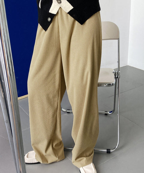 ワイドパンツ ウエストゴムイージーパンツ レディース ゆったり ストレートパンツ カジュアル ルーズパンツ 秋冬 ロングパンツ リラックス ウエア AMYX-86050