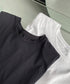 ノースリーブ tシャツ レディース韓国風 シンプル クルーネック カットソー 無地 プルオーバー 夏 ゆったり 肩パッド付き Tシャツ オフィスカジュアル 涼しい AMYX-86065
