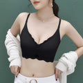 シームレスブラジャー ノンワイヤー 小胸 ブラック