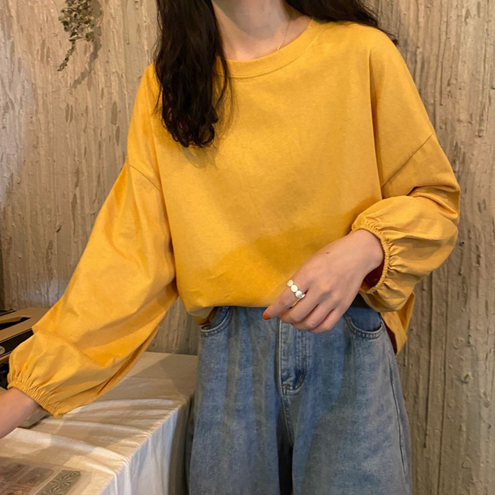 長袖Tシャツ ドロップショルダーtシャツ 詳細画像11