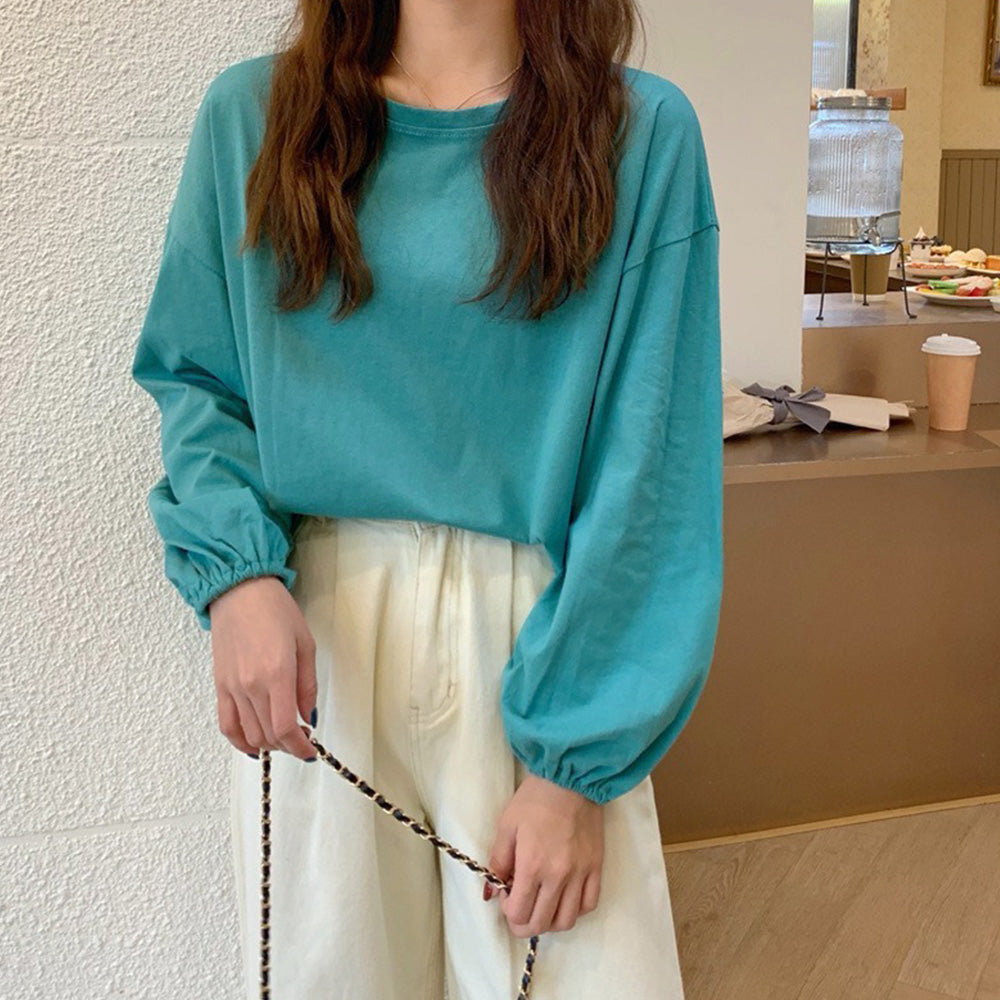 長袖Tシャツ ドロップショルダーtシャツ 詳細画像12