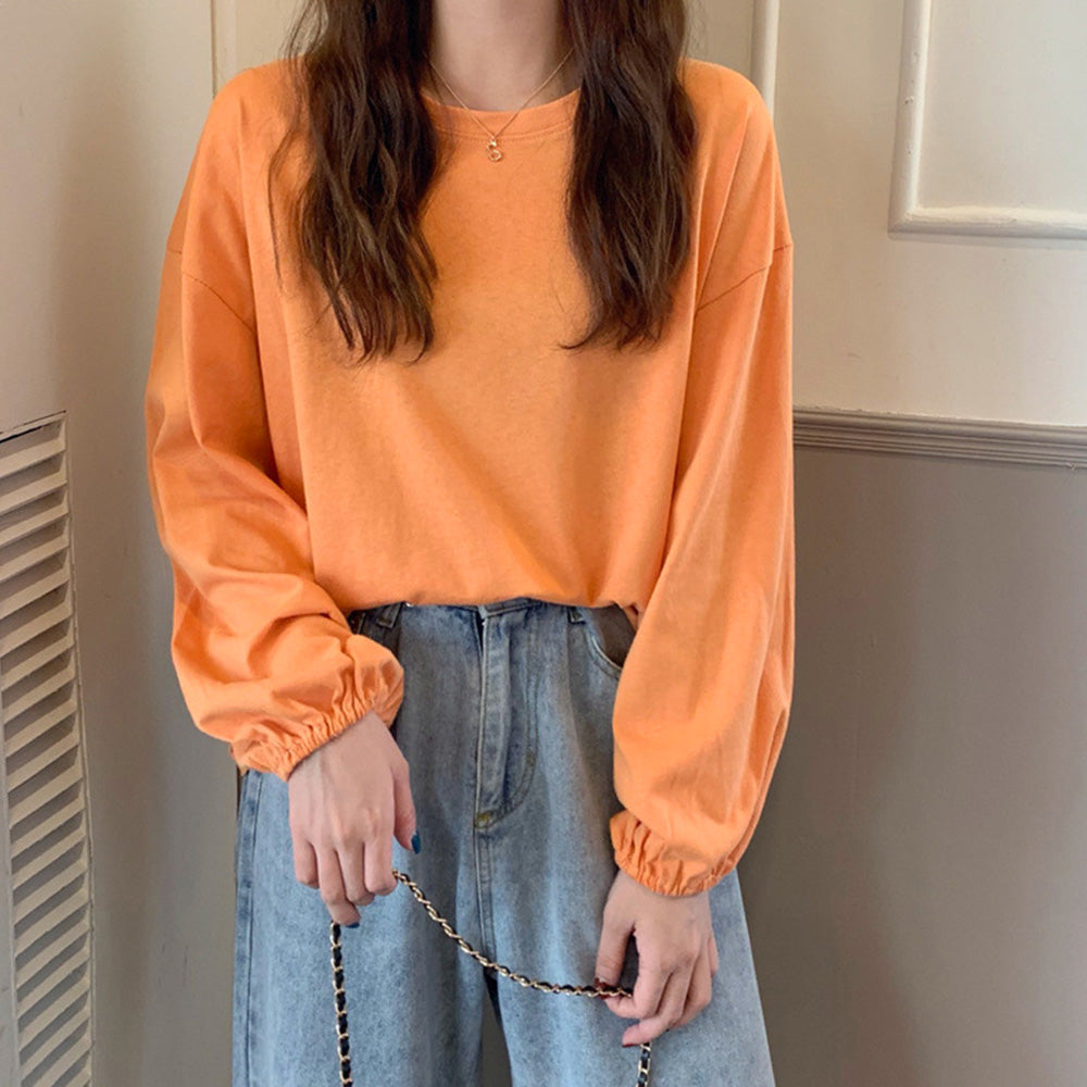 長袖Tシャツ ドロップショルダーtシャツ 詳細画像13