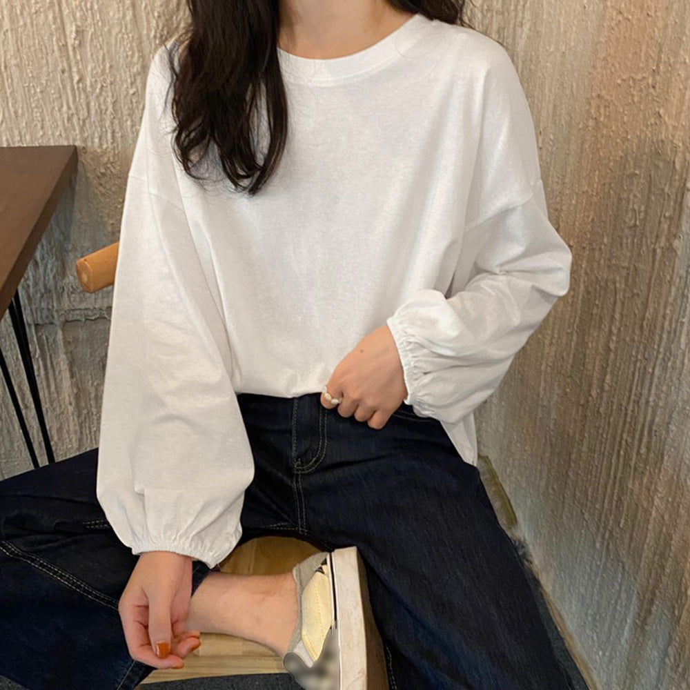 長袖Tシャツ ドロップショルダーtシャツ 詳細画像4