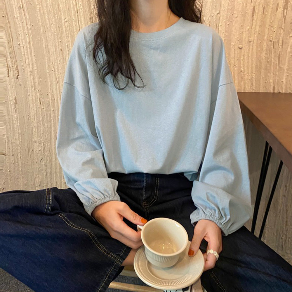 長袖Tシャツ ドロップショルダーtシャツ 詳細画像6