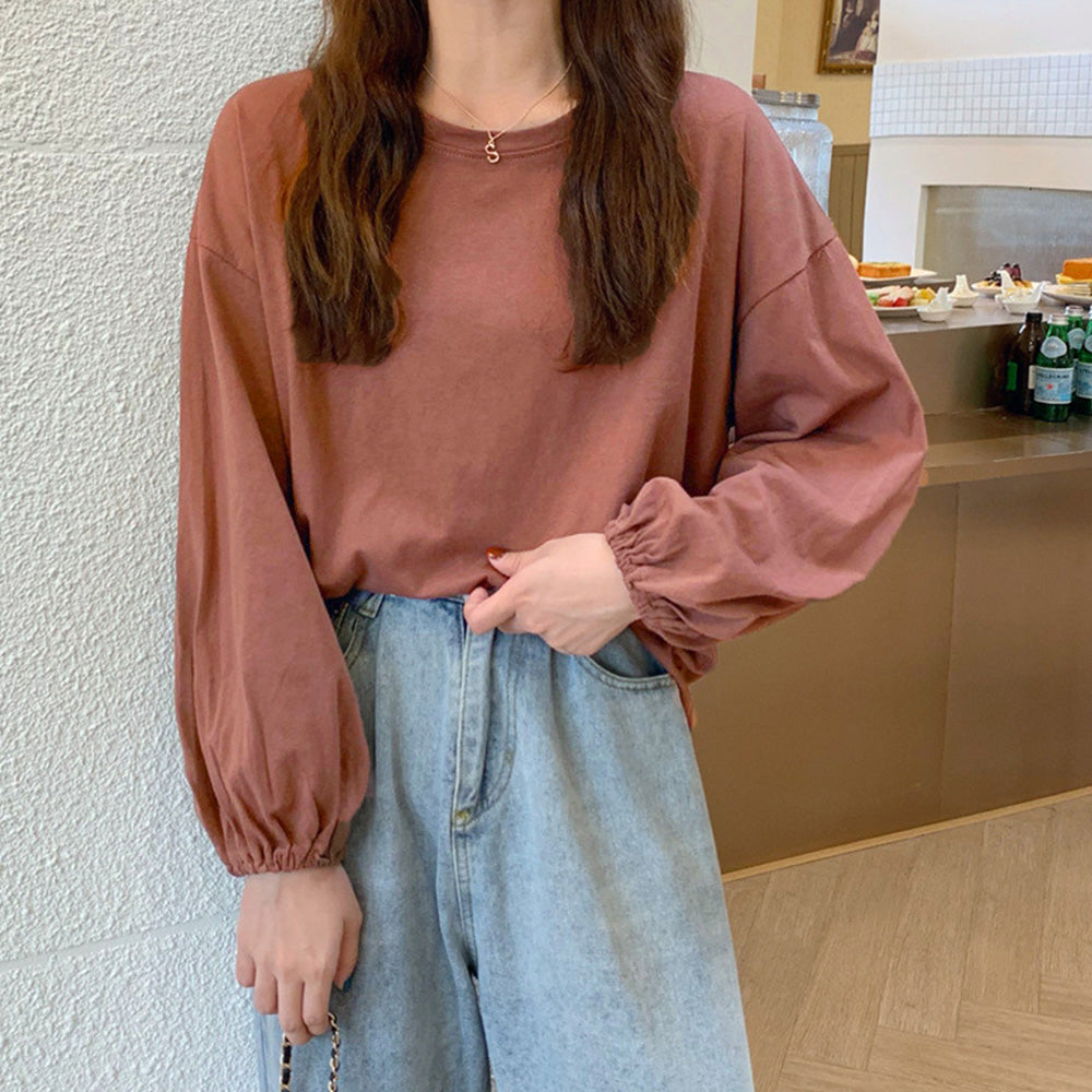 長袖Tシャツ ドロップショルダーtシャツ 詳細画像7