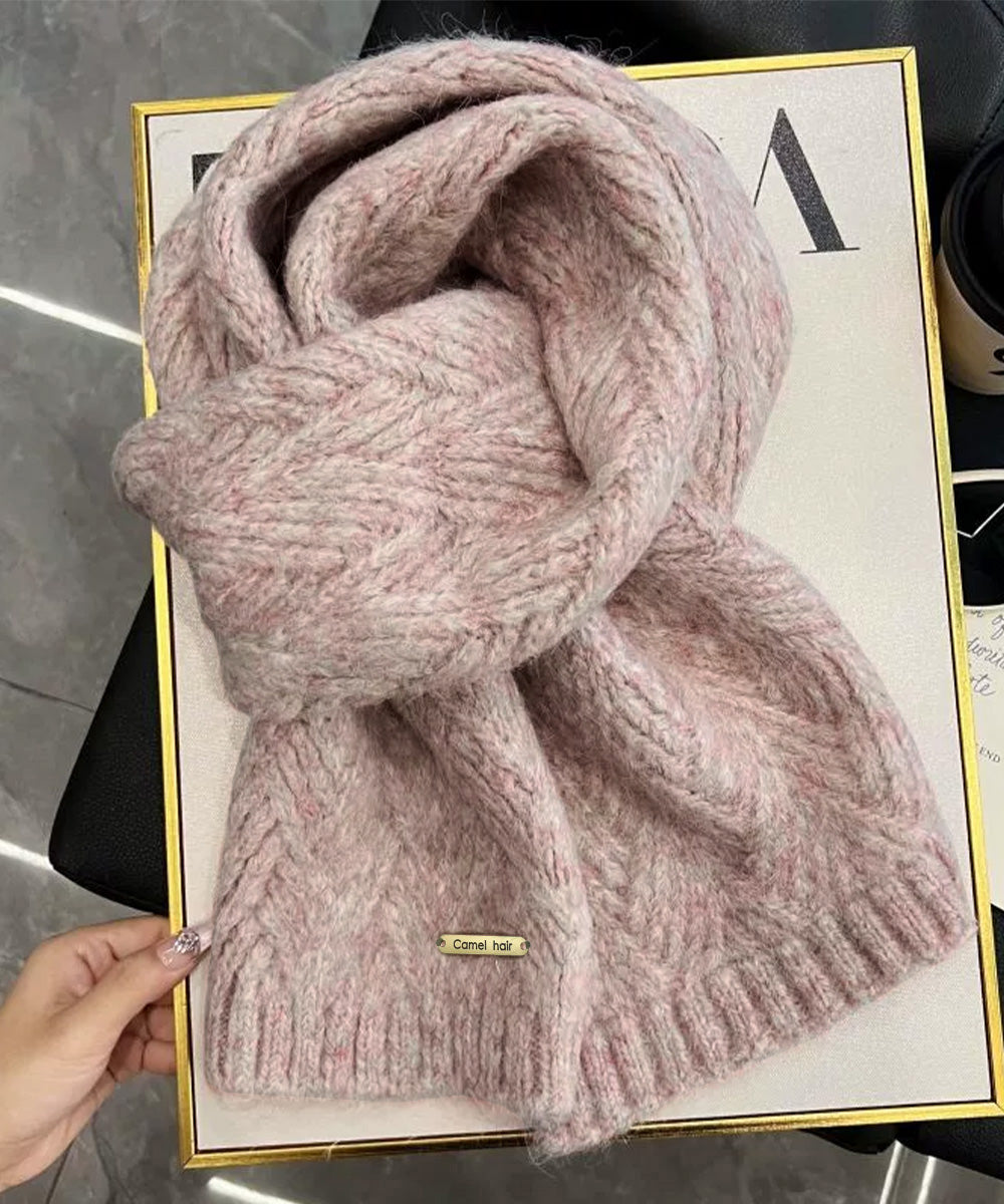 カシミアタッチニットマフラー 暖かい秋冬 詳細画像25
