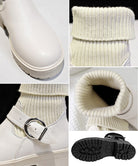 ニットブーツ レディース ソックスブーツ