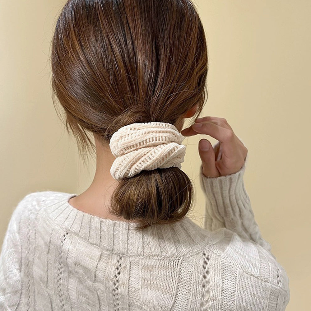 シュシュ 7本セット秋冬ヘアアクセサリー 詳細画像5
