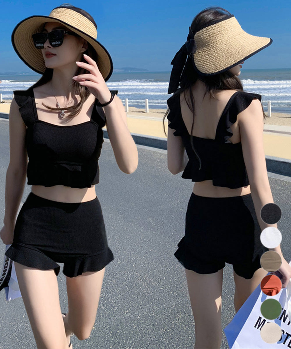 フリルビキニ 盛れる水着2点セット韓国風 詳細画像1